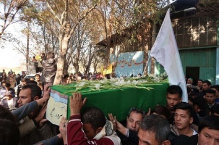 تشییع پیکر دو شهید مدافع حرم لشکر فاطمیون