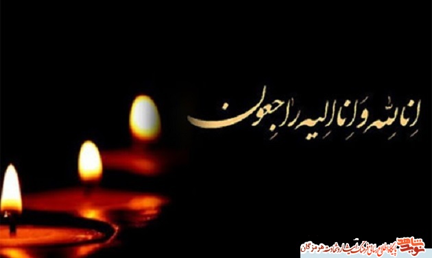 به فرزند شهیدش در بهشت شتافت
