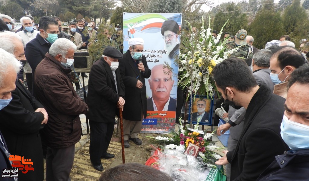 گزارش تصویری/ تشییع پیکر جانباز گرانقدر ۷۰ درصد «حسن یوسفی دیزج»