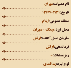 تشریح عملیاتهای هشت سال دفاع مقدس در تیر ماه تشریح عملیاتهای هشت سال دفاع مقدس در تیر ماه