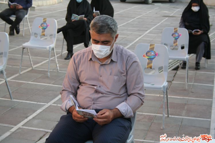 گزارش تصویری/برپایی مراسم پر فیض زیارت عاشورا 