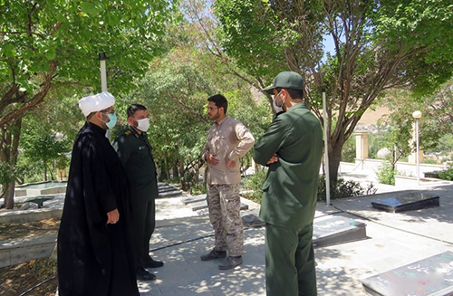 بازدید از هنرنمایی گروه های جهادی در بوستان شهدای خوانسار