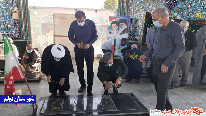 گزارش تصویر|مراسم عطر افشانی گلزار شهدا در سراسر استان بوشهر