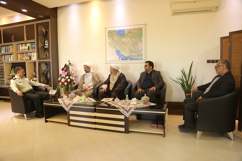 حضور مدیرکل بنیاد شهید و امور ایثارگران در فرماندهی انتظامی قم