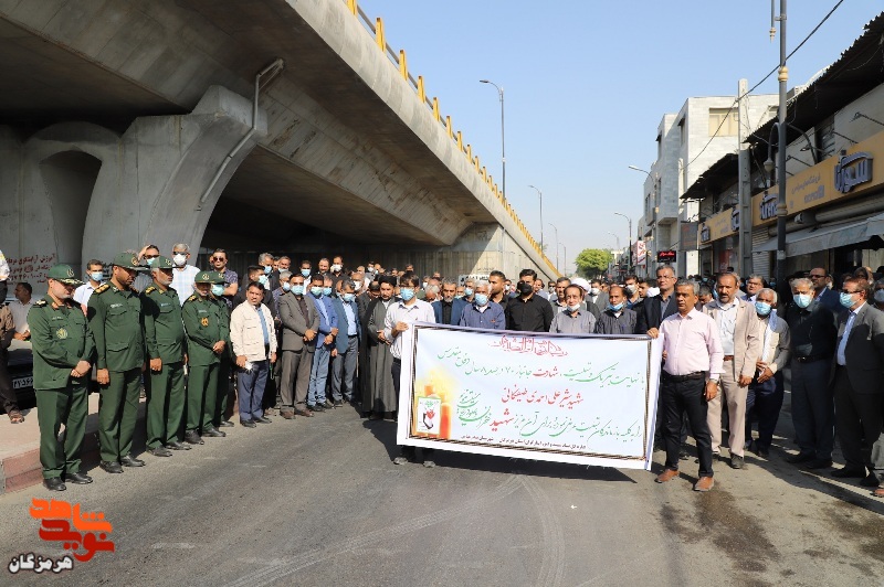 تشییع پیکر مطهر جانباز شهید «شیرعلی احمدی‌طیفکانی» در بندرعباس