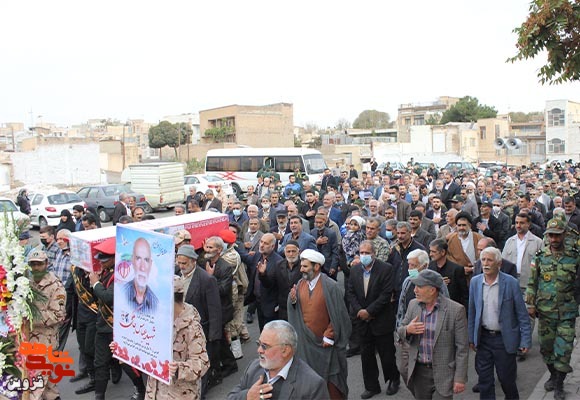 گزارش تصویری از تشییع پیکر مطهر آزاده و جانباز، شهید «عباس جاملکی»