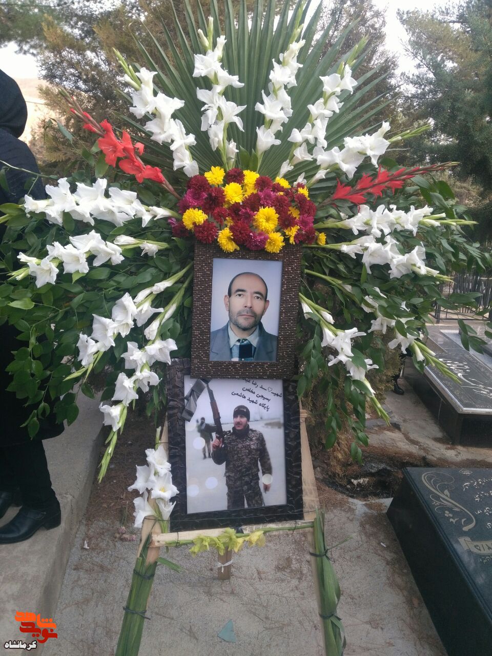 پدر شهید  «رضا عباسی» به فرزند شهیدش پیوست