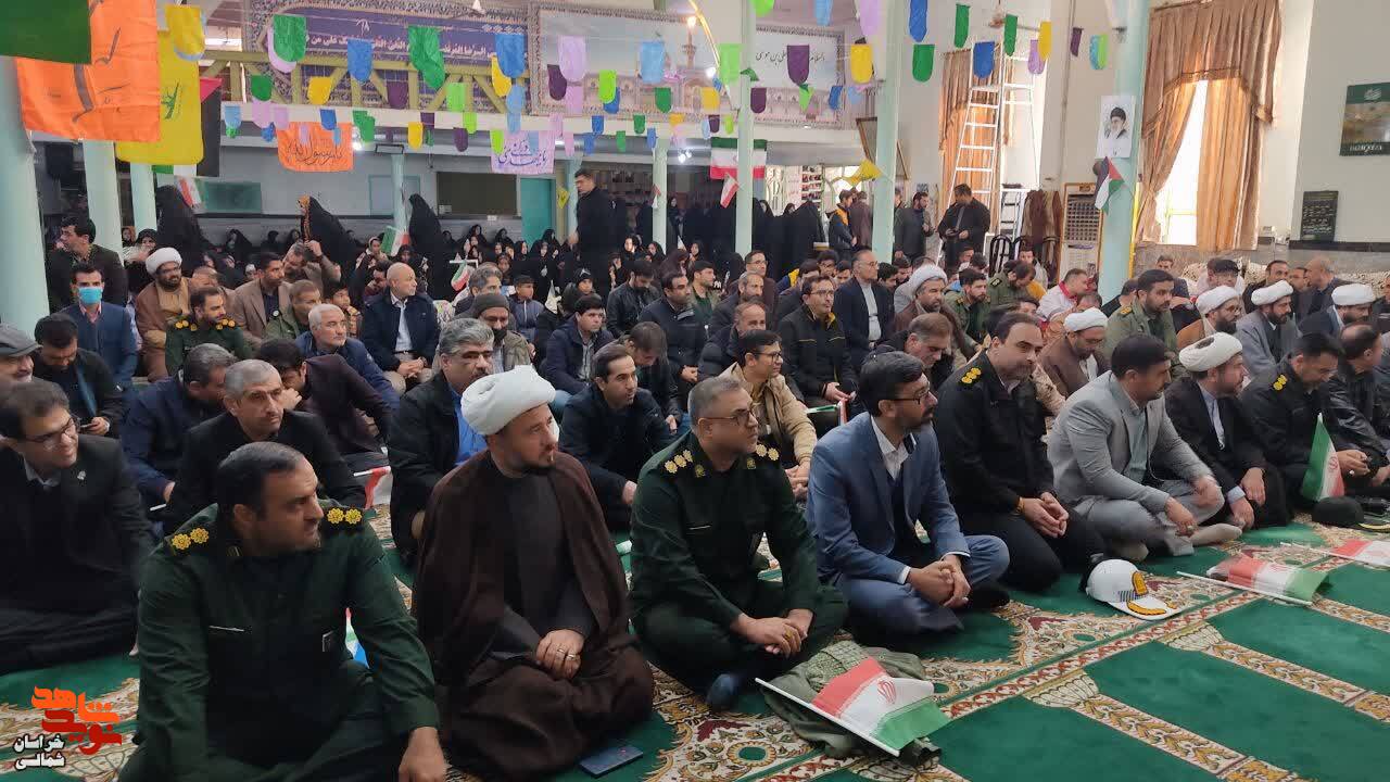 مراسم بزرگداشت 9 دی در شهرستان مانه برگزار شد