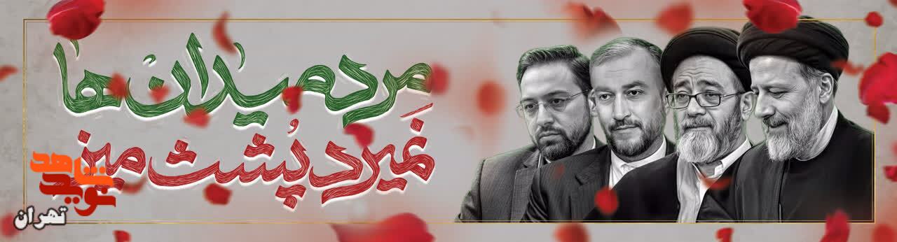 اجتماع بزرگ مردم عزادار تهران در سوگ سید شهیدان خدمت و همراهان