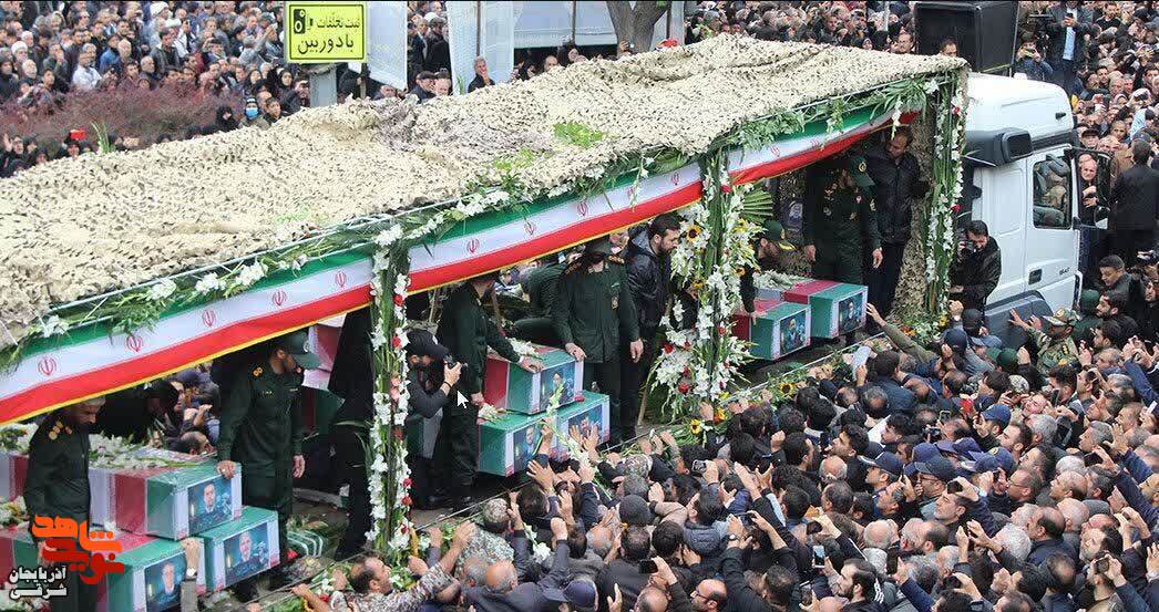 سنگ تمام مردم آذربایجان در وداع با سیدالشهدای خدمت