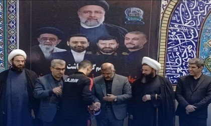 اهدا مدال قهرمانی توسط ورزشکار مازندرانی به شهید آیت‌الله رئیسی