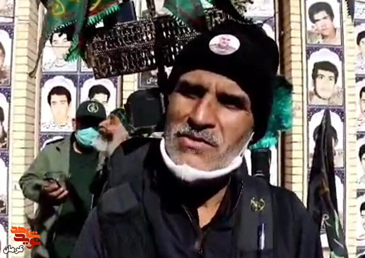 از مشهد تا کرمان را به عشق سردار دل‌ها رکاب زده بود