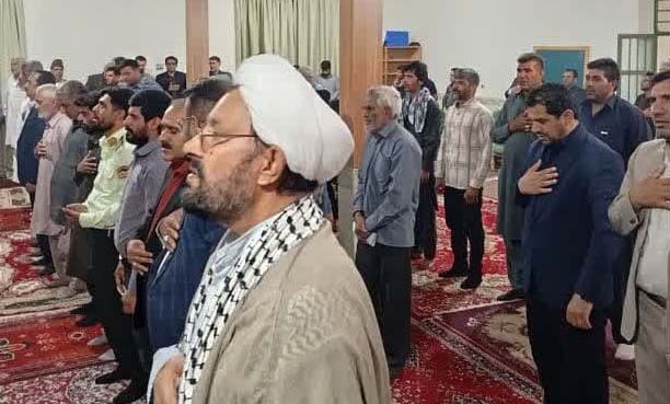 برگزاری مراسم محوری گرامیداشت شهدای خدمت در دهستان خمک شهرستان زهک