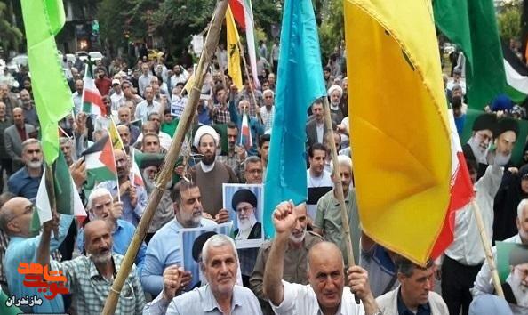 تجمع مردم مازندران در حمایت از عملیات «بشارت فتح»