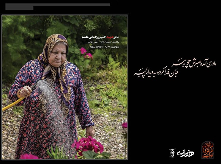 عکس/ در مقام صبر مادرانه