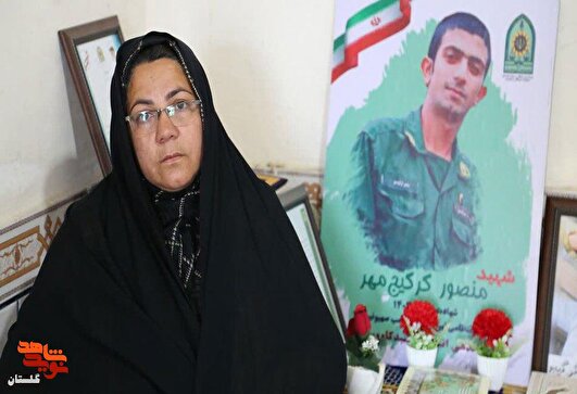 زمزمه‌های مادر شهید اقتدار: «منصور جانم، شهادتت مبارک باد!»