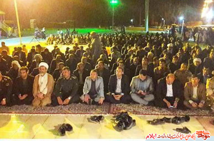 مراسم آبروی محله گرامیداشت شهیدان جامخانه در شهرستان دهلران