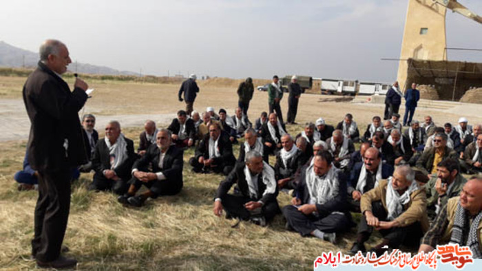  مراسم اعزام جمعی از آزادگان استان ایلام به مناطق عملیاتی میمک
