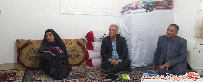 دیدار مدیرکل بنیاد شهید استان سمنان با خانواده معزز شهید والامقام یحیی پیاده‌کوهسار- پنجم تیرماه ۱۴۰۰ روستای دشت شاد کالپوش