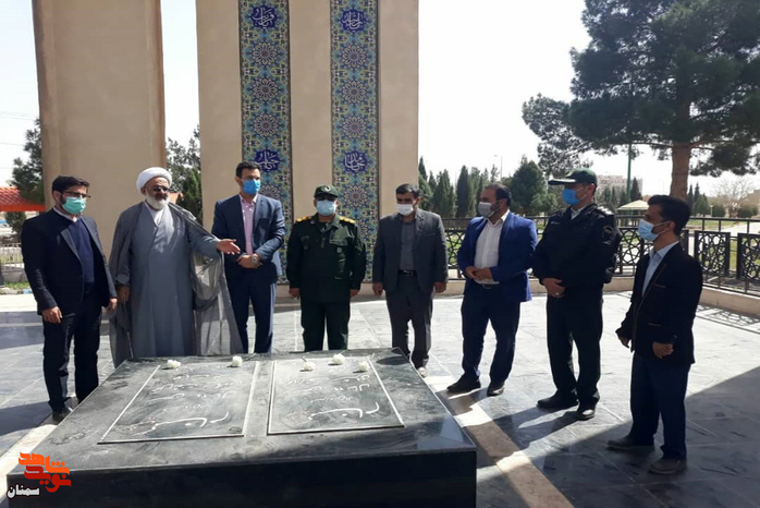 تجدید میثاق مسئولان شهرستان آرادان با آرمانهای والای شهدا همزمان با روز شهید - بیست و دوم اسفند ۱۴۰۰ گلزار شهدای شهرستان آرادان