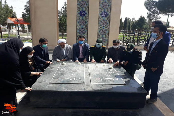 تجدید میثاق مسئولان شهرستان آرادان با آرمان‌های والای شهدا همزمان با روز شهید - بیست و دوم اسفند ۱۴۰۰ گلزار شهدای شهرستان آرادان