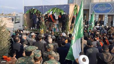 مراسم استقبال از شش شهید گمنام خوشنام - یکم دیماه ۱۴۰۱ یادمان شهدای گمنام شهرستان سمنان، کوشک امام رضا (ع)