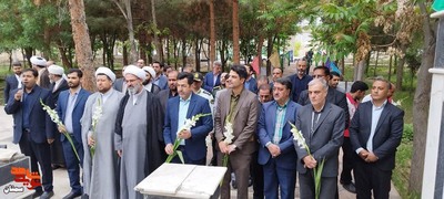 گلباران گلزار شهدای شهرستان میامی توسط جمعی از مروجان فرهنگ ایثار و شهادت در روز معلم- سیزدهم اردیبهشت ۱۴۰۳ گلزار شهدای شهرستان میامی