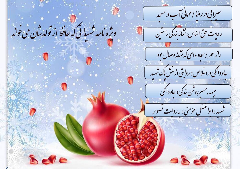 ویژه نامه الکترونیکی «شهیدانی که حافظ از تولدشان می‌خواند»